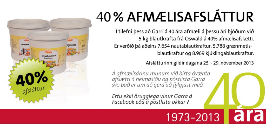 Blautkraftar frá Oswald á 40% afmælisafslætti 