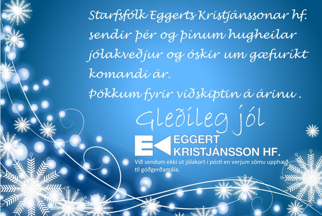 Eggert Kristjánsson hf. - Jólakort_2013