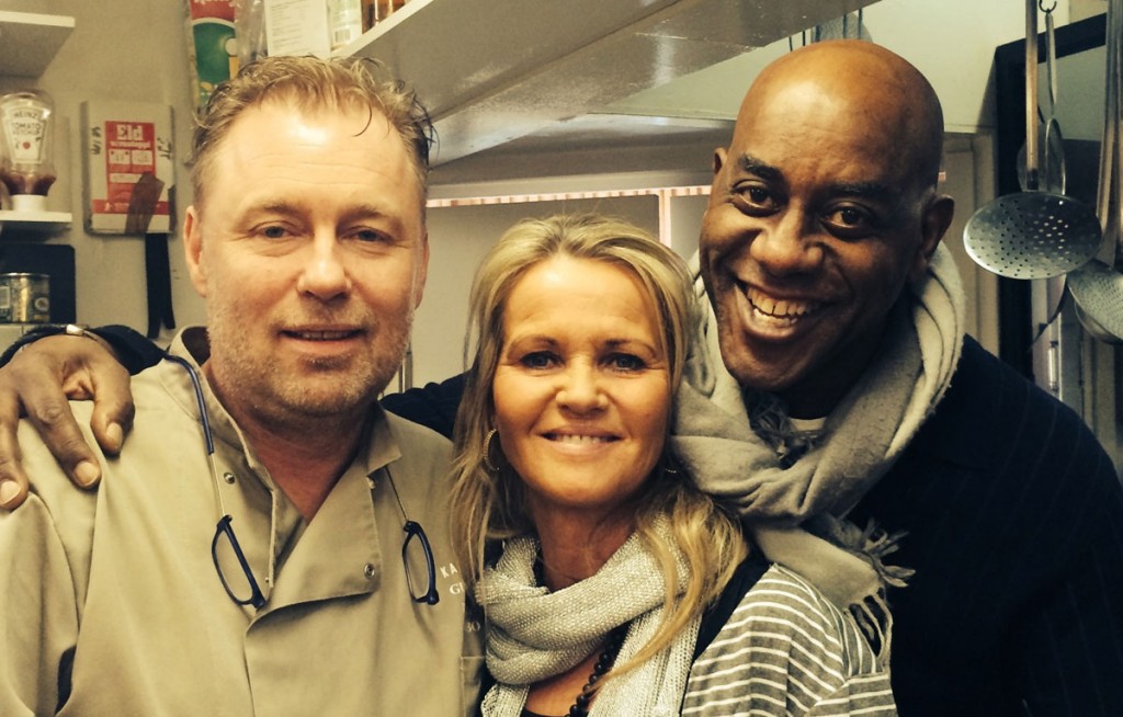 Guðmundur Viðarsson, Mjöll Daníelsdóttir og Ainsley Harriott