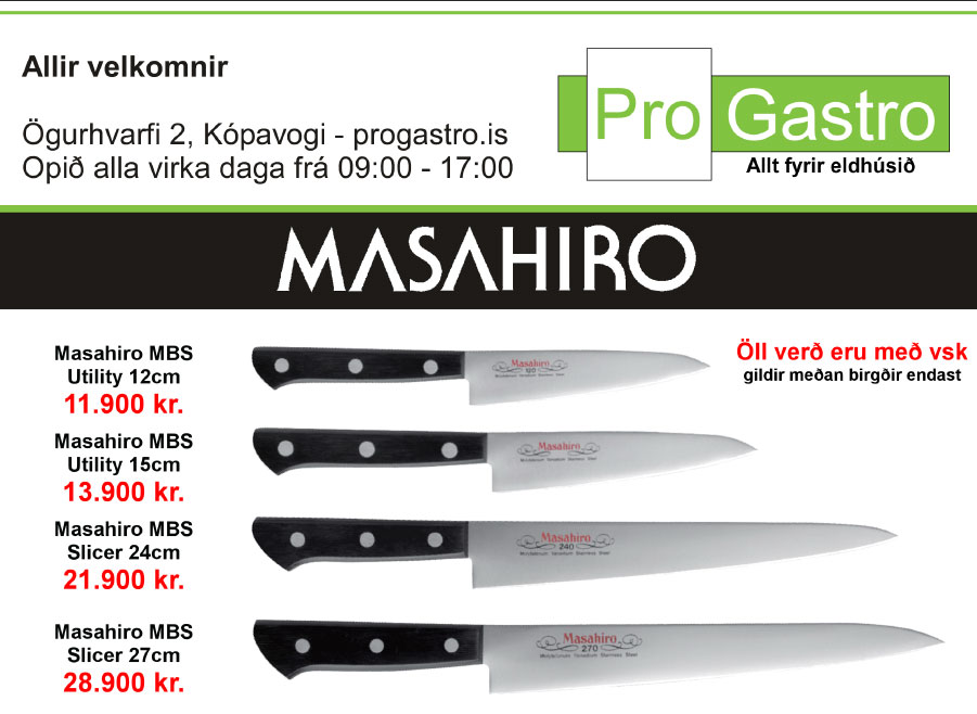 Progastro - Ný hnífalína frá Masahiro