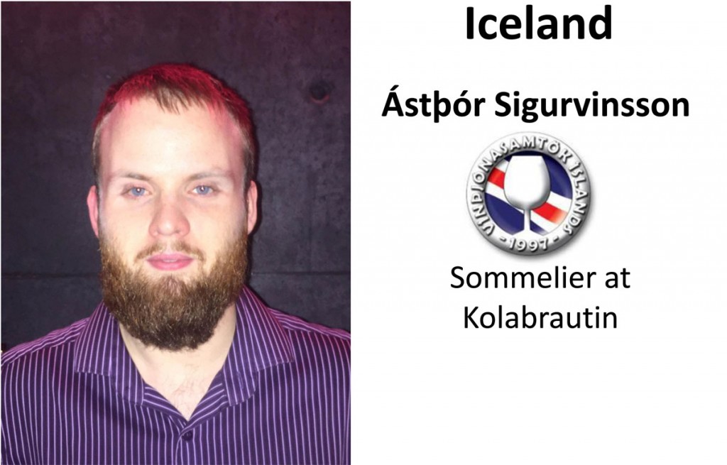 Norðurlandamót Vínþjóna 2015 - Ástþór Sigurvinsson frá Íslandi