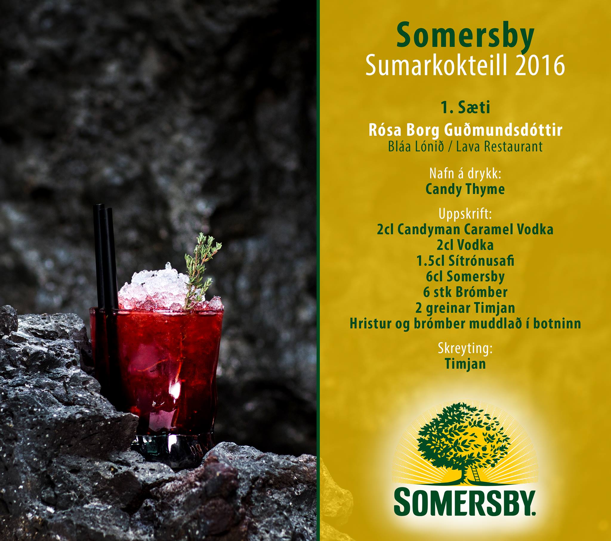 Somersby sumarkokteillinn 2016