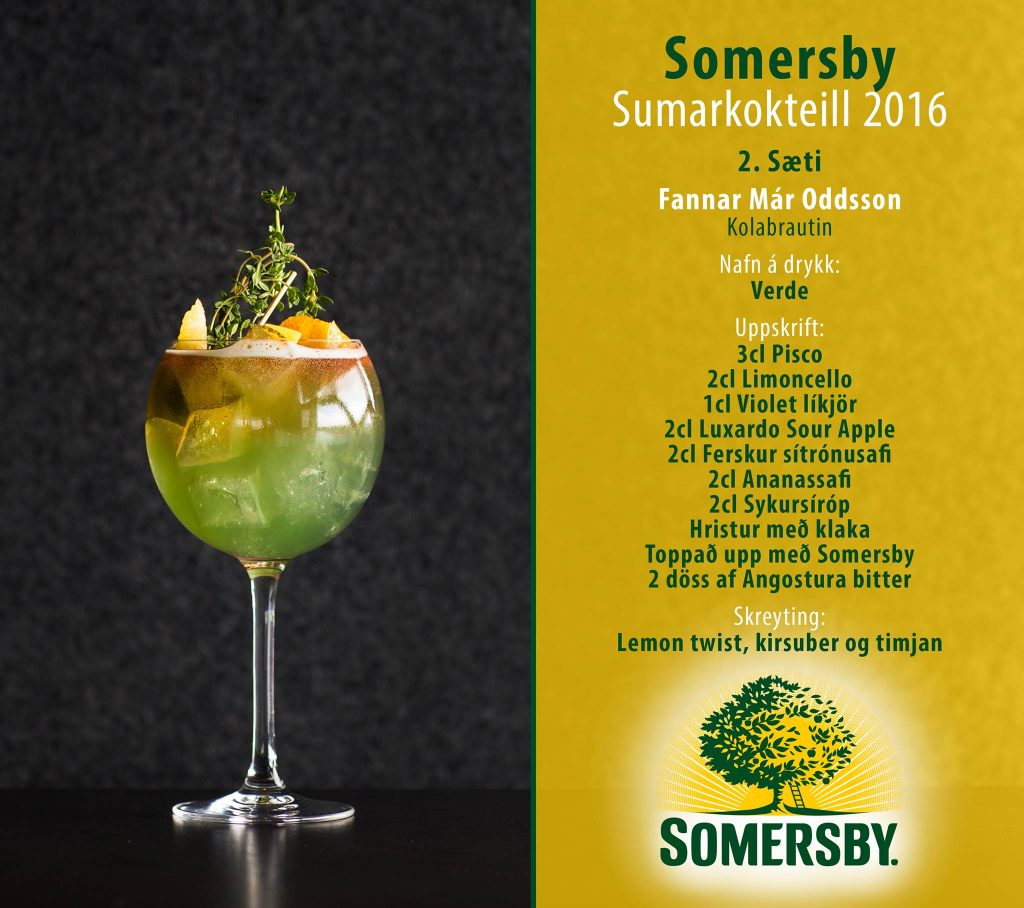 Somersby sumarkokteillinn 2016