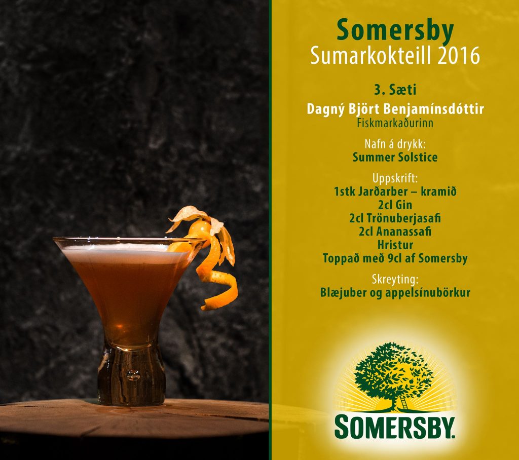 Somersby sumarkokteillinn 2016