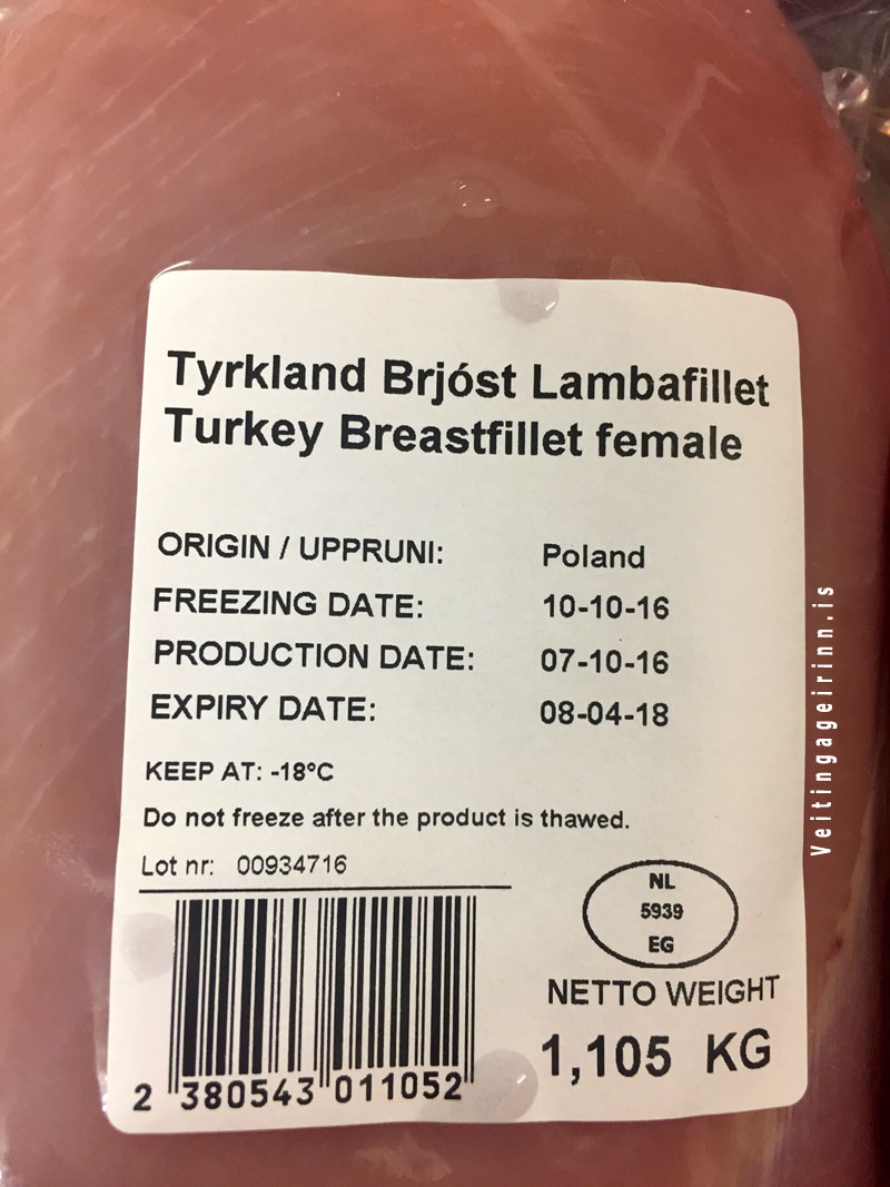 Tyrkland Brjóst Lambafillet og Turkey Breastfillet female