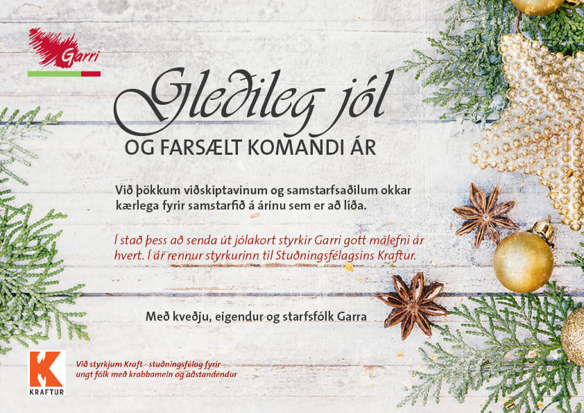 Garri - Gleðileg jól og farsælt komandi ár