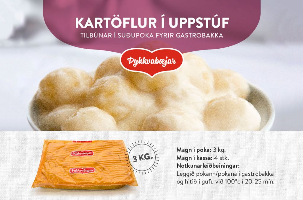 Forsoðnar kartöflur í uppstúf - Þykkvabæjar ehf.