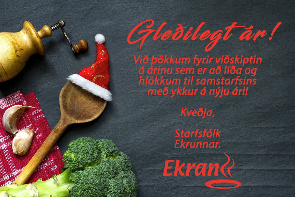 Áramótakveðja Ekrunnar