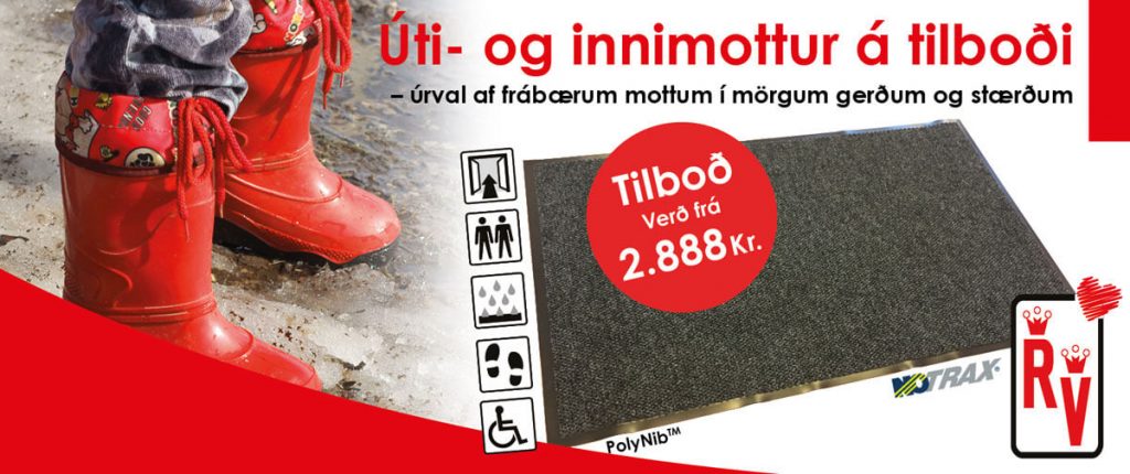 Glæsilegt tilboð á úti- og innimottum 