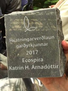 Hvatningarverðlaun garðyrkjunnar 2017