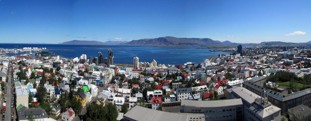 Reykjavík - Hallgrímskirkja - Loftmynd