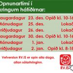 Opnunartími - Rekstrarvörur