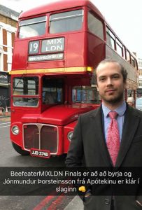 BeefeaterMIXLDN – Jónmundur keppir í London – Febrúar 2018