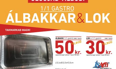 1/1 gastro álbakkar og lok