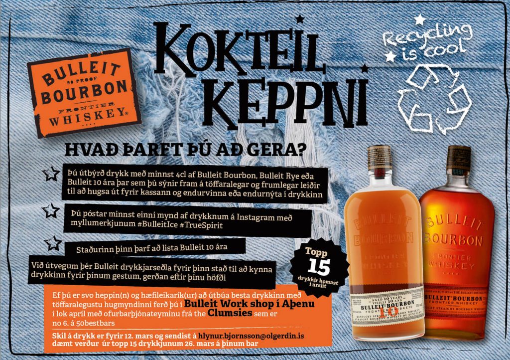 Kokteilkeppni - Bulleit Bourbon