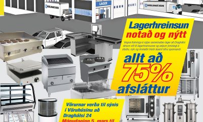 Notað og nýtt – Allt að 75% afsláttur - Lagerútsala