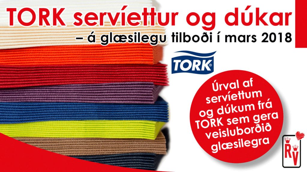 Rekstrarvörur - TORK servíettur og dúkar