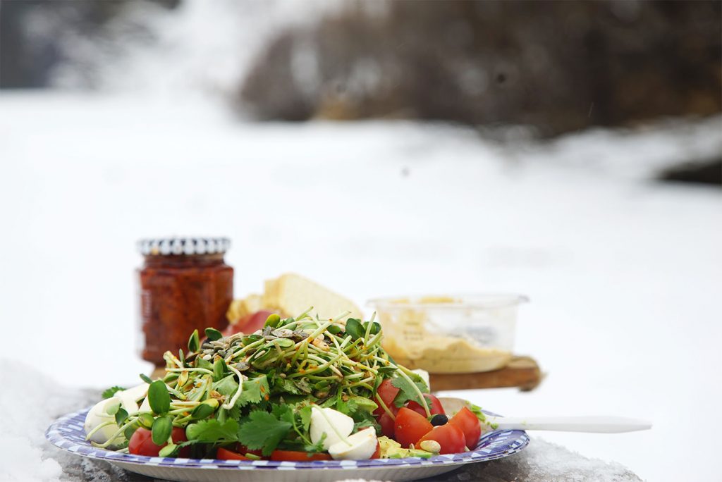 Caprese-salat með Parmaskinku