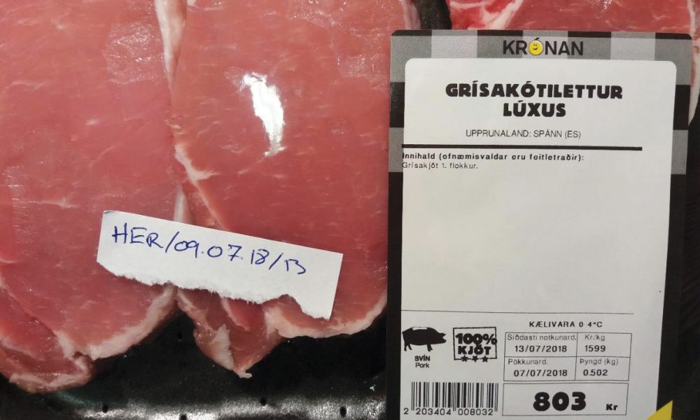 Salmonella í grísakótilettum