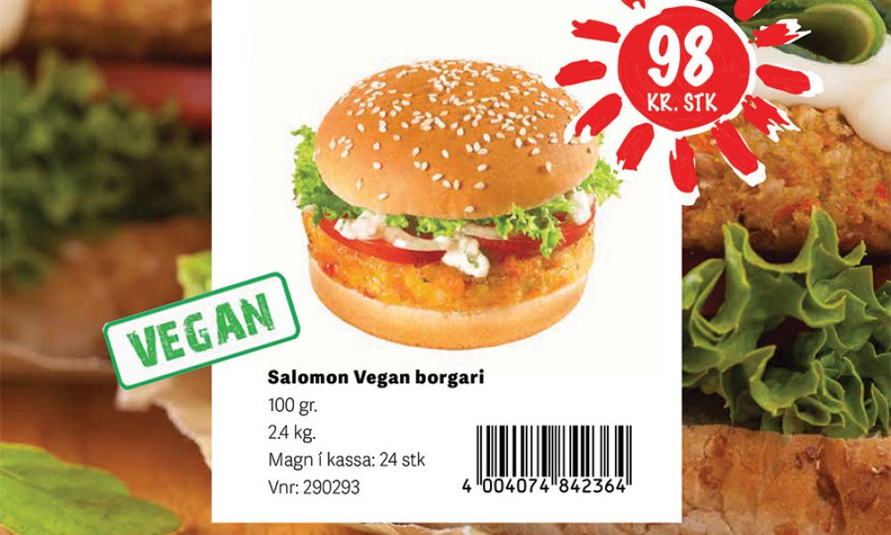 Tilboð- Salomon Vegan borgari