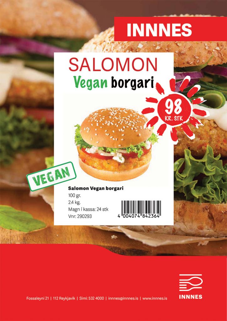 Tilboð- Salomon Vegan borgari