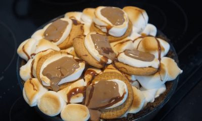 Sykurpúða „s'mores“ kaka