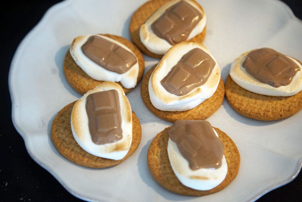 Sykurpúða „s'mores“ kaka