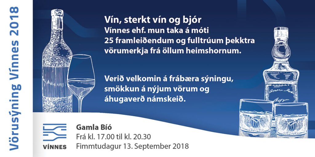 Vínnes ehf. halda vínsýningu í Gamla Bíói