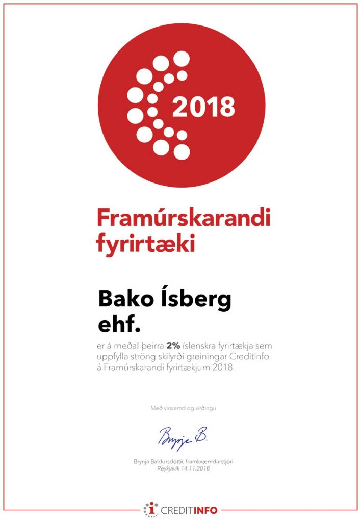 Bako Ísberg - Framúrskarandi fyrirtæki 