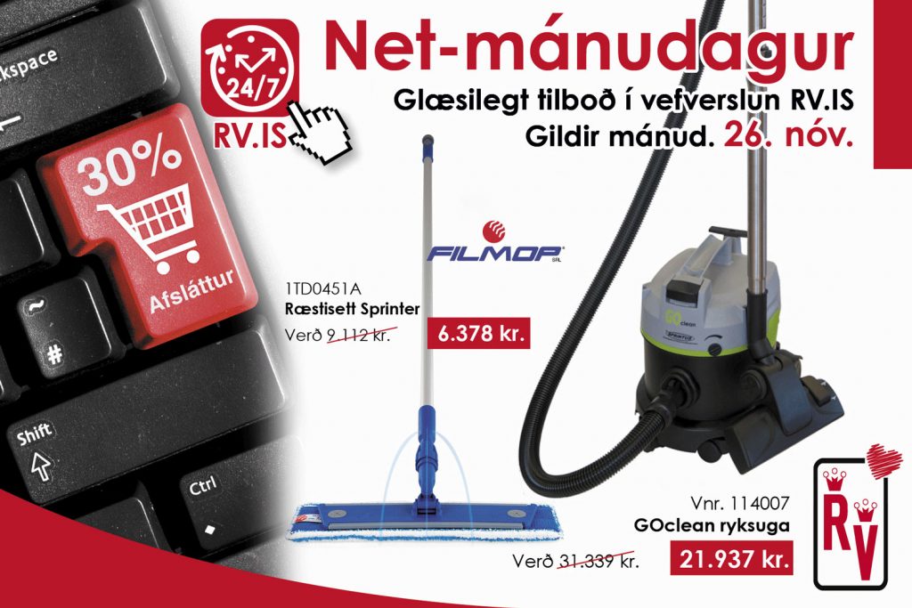 Cyber Monday - Net mánudagur - Glæsilegt tilboð í vefverslun RV.IS