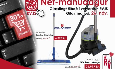 Cyber Monday - Net mánudagur - Glæsilegt tilboð í vefverslun RV.IS