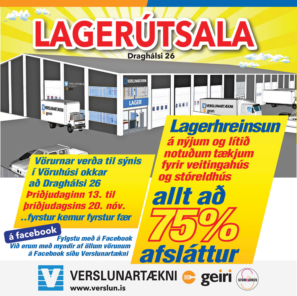 Lagerútsala - Verslunartækni