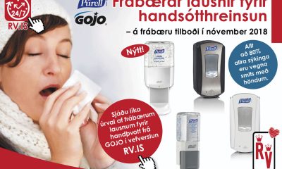 Purell - Sótthreinsistöð, handspritt og skammtarar