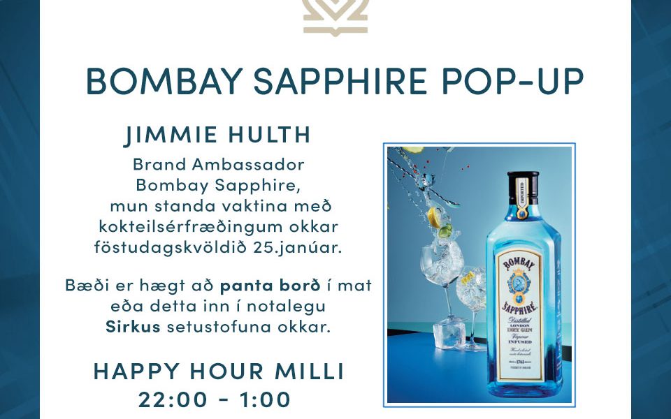 Jimmie Hult, Brand Ambassador Bombay Sapphire - Skelfiskmarkaðurinn