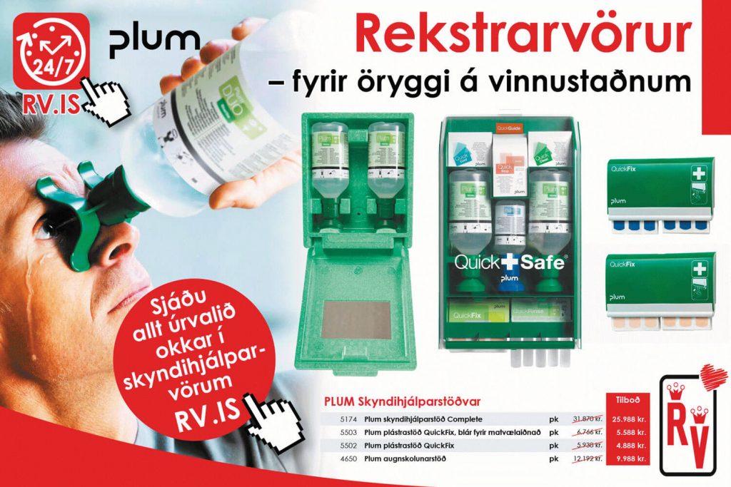 Rekstrarvörur -fyrir persónulegt hreinlæti og öryggi á vinnustaðnum