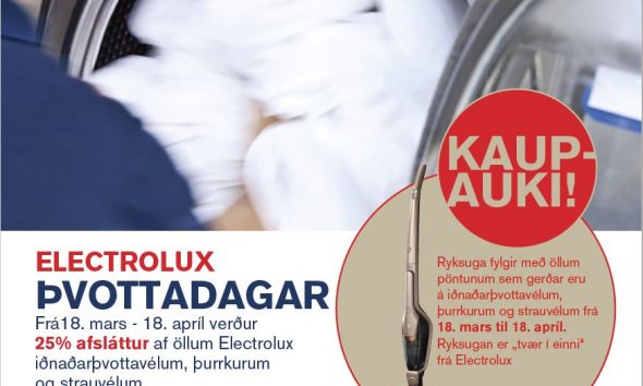 Iðnaðarþvottavélar, þurrkarar og strauvélar frá Electrolux