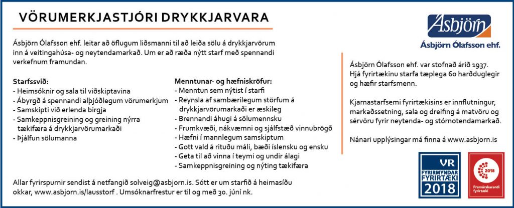 Vörumerkjastjóri Drykkjarvörur