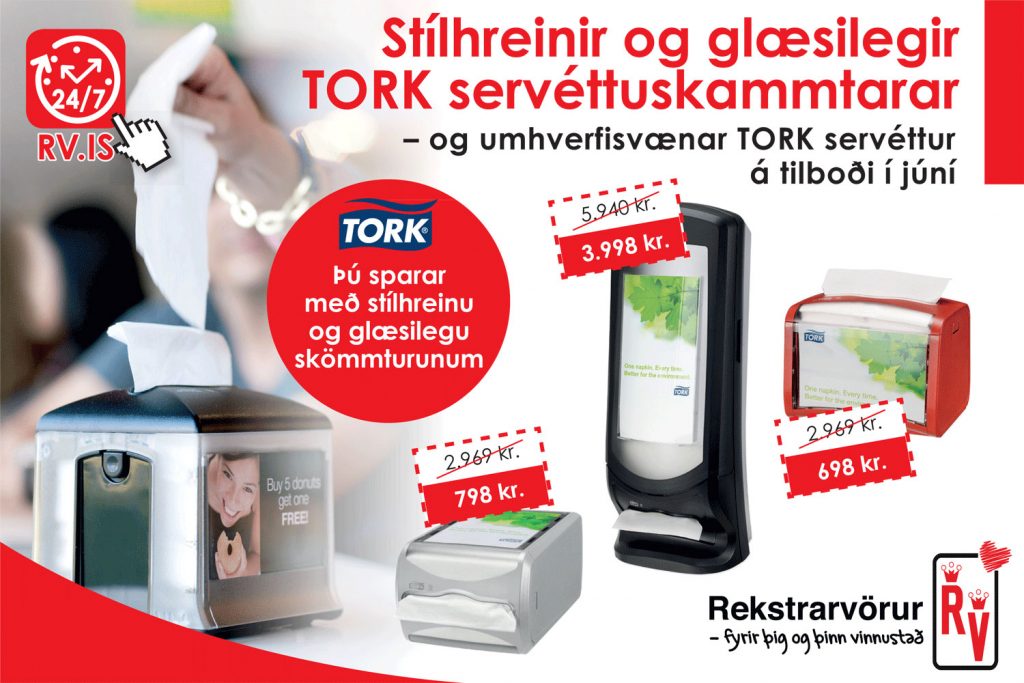 Tork servéttuskammtarar og servéttur