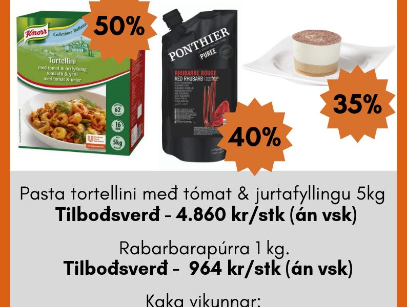 Rabarbarapúrra, Tortellini og dásamlegar macchiato eftirréttakökur