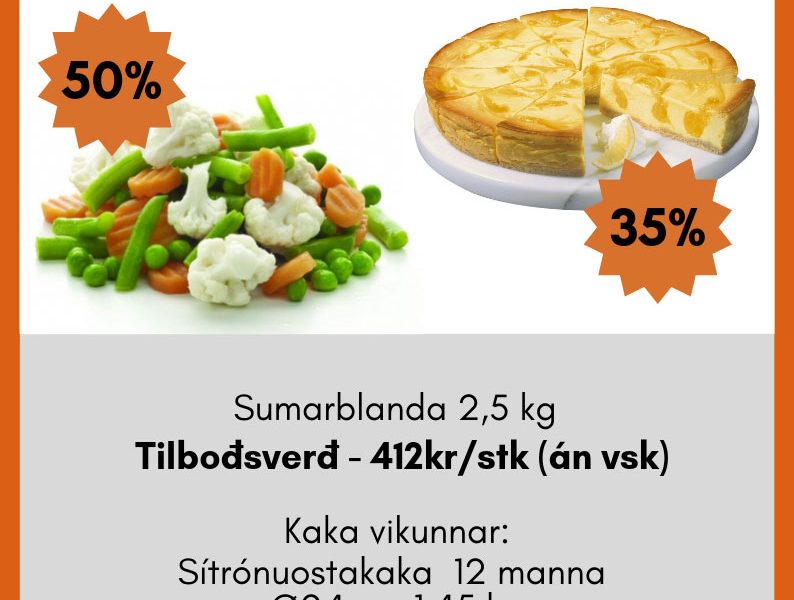 Frosin sumarblanda og sítrónuostakaka eru vörur vikunnar hjá Ásbirni Ólafssyni ehf.