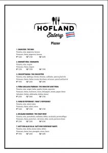 Hofland Eatery - Matseðill