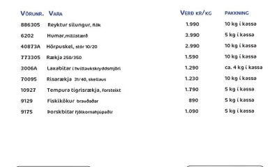 Sjávarfang – Norðanfiskur júlí tilboð