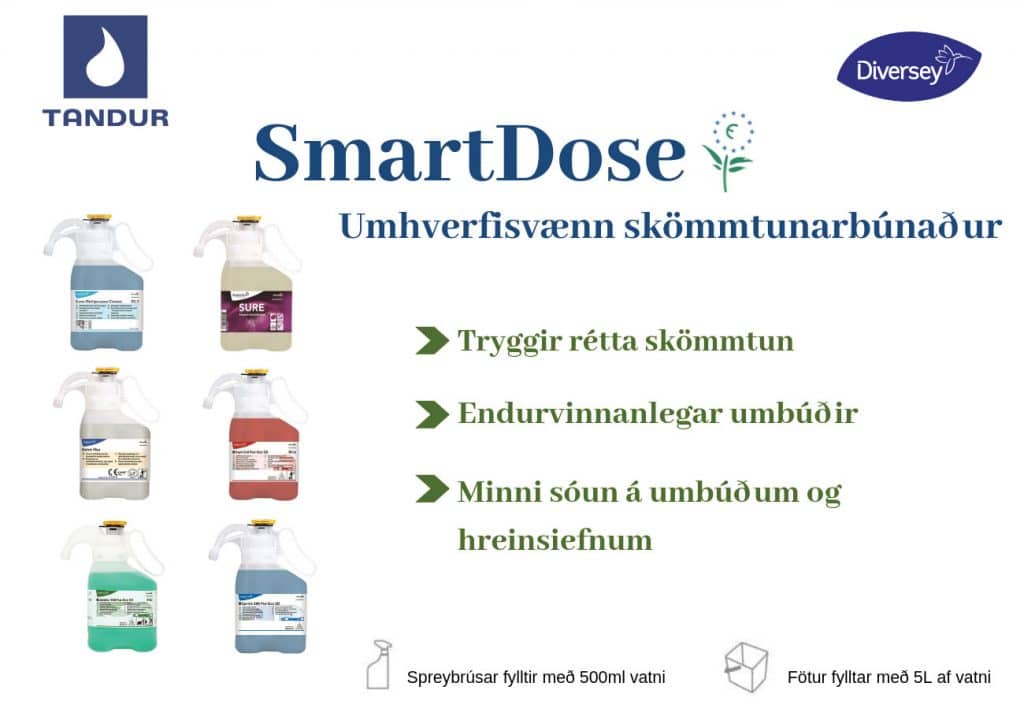 SmartDose - Umhverfisvænn skömmmtunarbúnaður