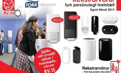 Tork og Rubbermaid vörur fyrir persónulegt hreinlæti