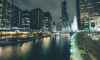 Chicago river downtown