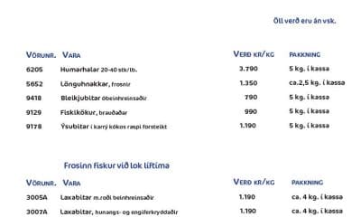 Október tilboð 2019 - Norðanfiskur -