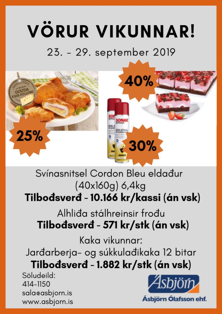 Cordon Bleu, stálhreinsir og jarðarberja- og súkkulaðiaka