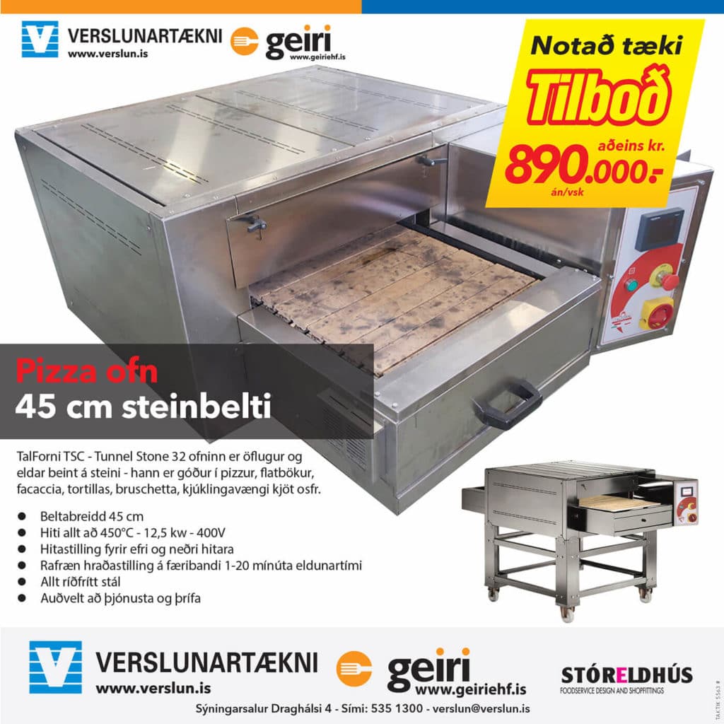 Notaður pizzaofn