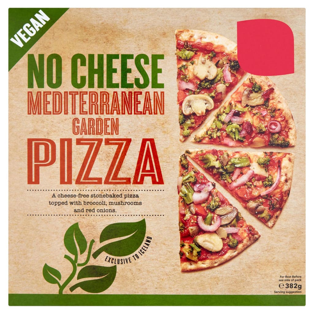 Vegan - No cheese pizza