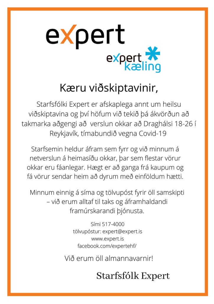 Aðgengi takmarkað að verslun Expert